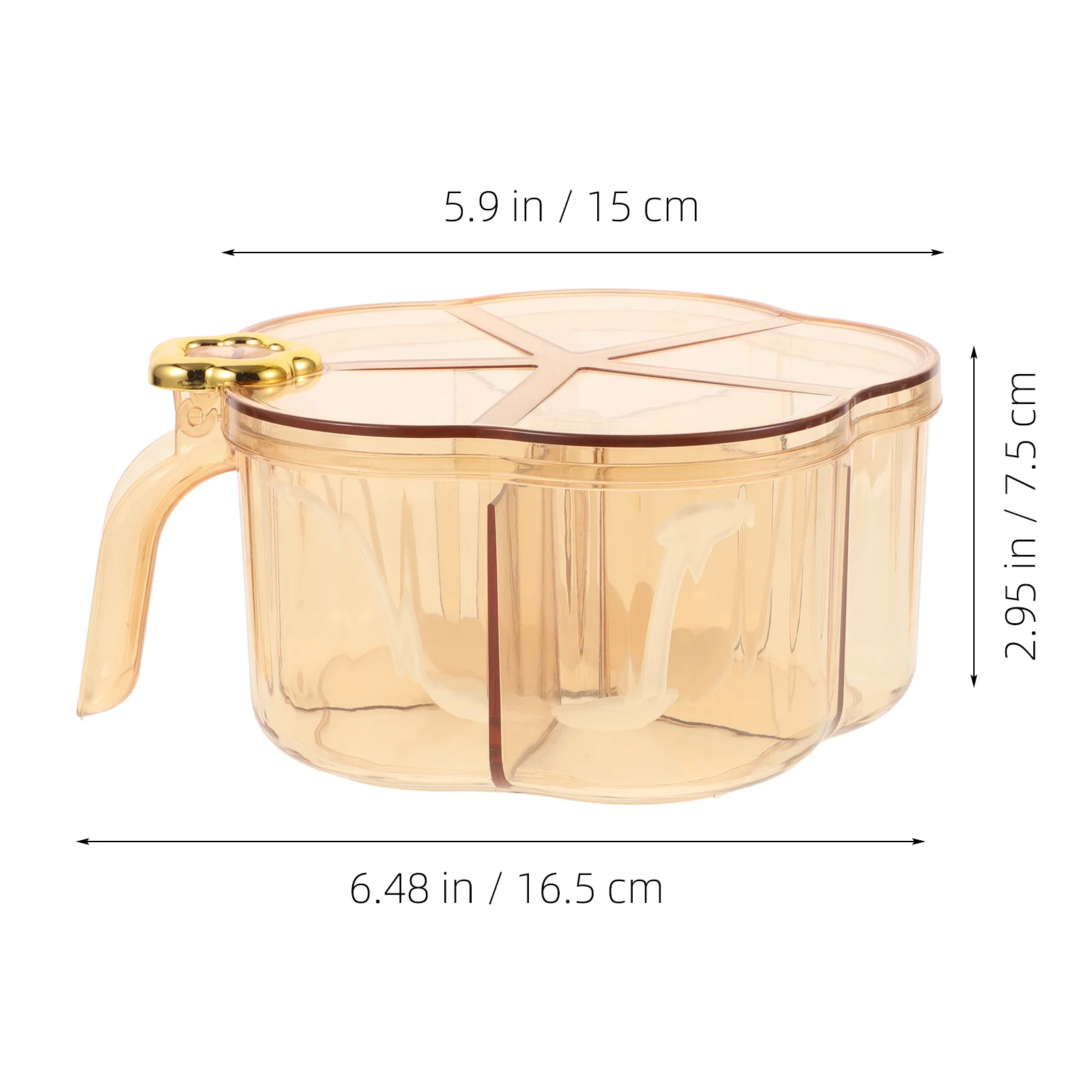 مجموعة صناديق توابل بخمسة أقسام، غطاء شفاف، منظم توابل مقاوم للرطوبة، حاوية بهار المطبخ، صندوق ماسالا قابل لإعادة الاستخدام