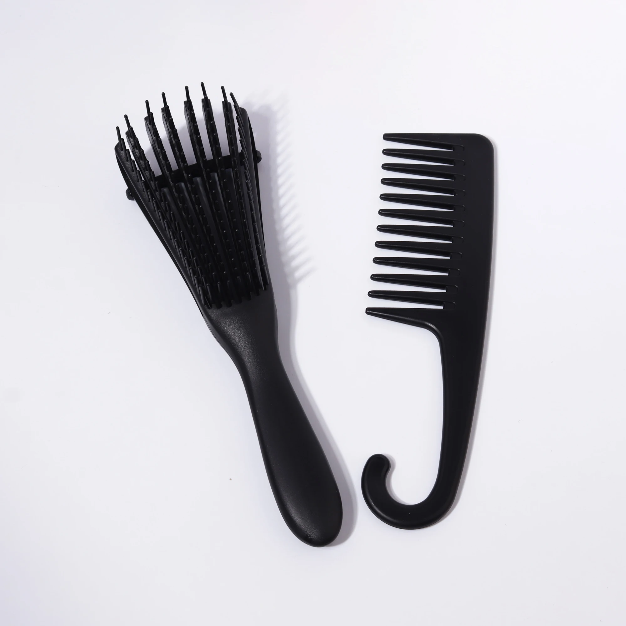 2-piece/set advanced wide toothed comb set,wet curly hair shower comb,large curly hair comb with hook,Special for real hair wigs