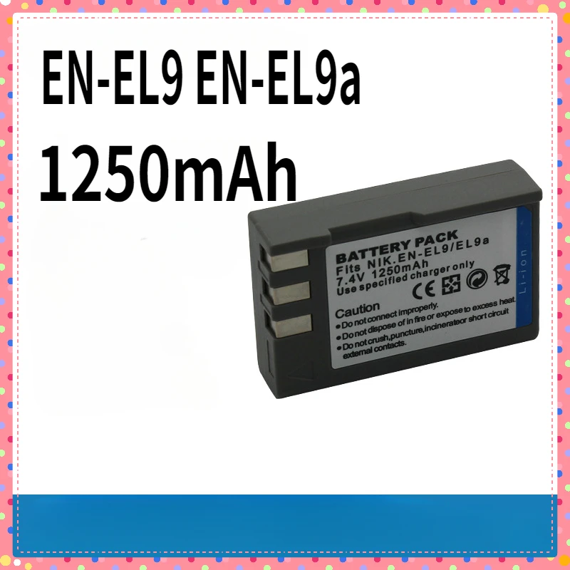 

1250mAh EN-EL9 EN-EL9a ENEL9 ENEL9a EN EL9 Battery for Nikon D40 D40X D60 D3000 D5000 Digital Camera