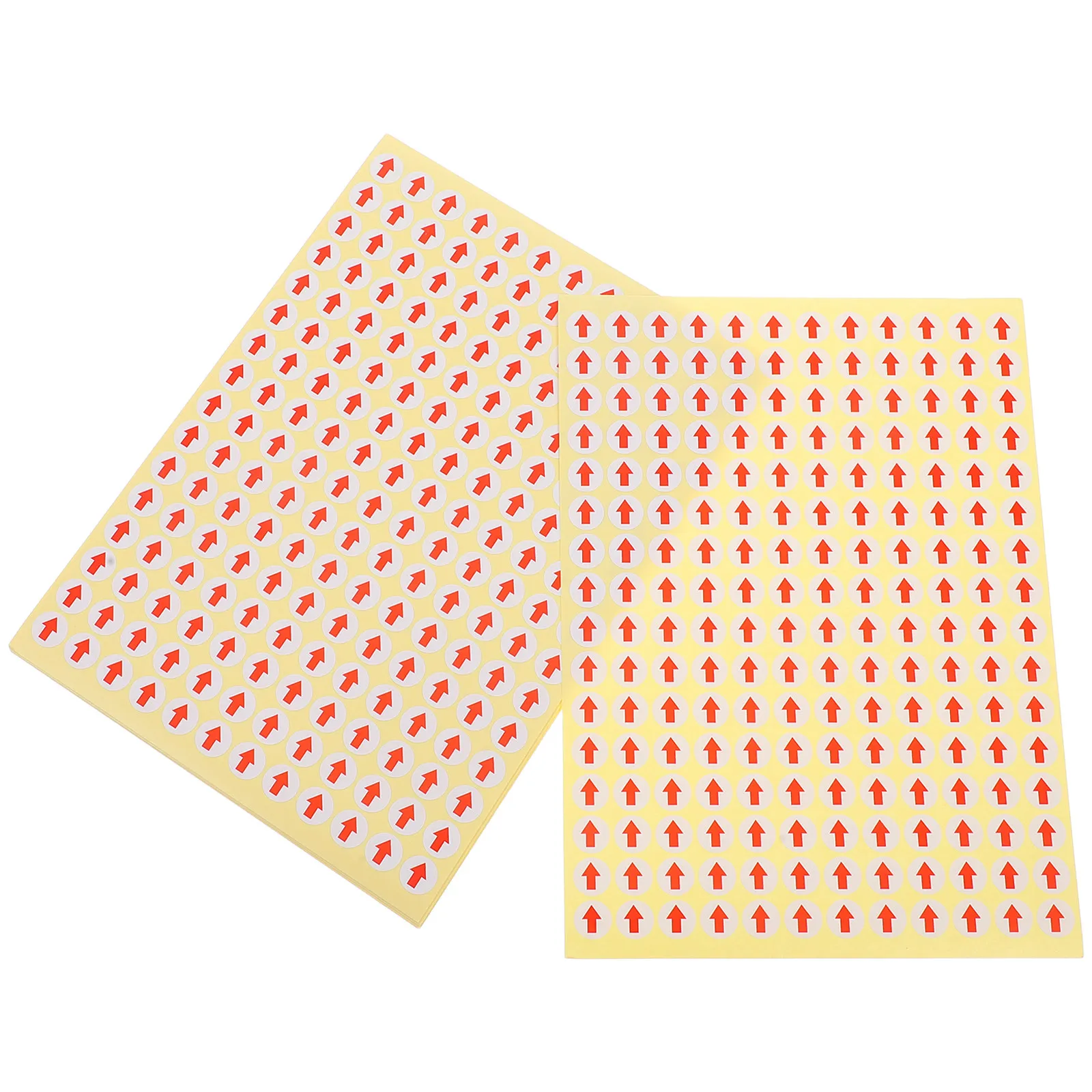 

15 Sheets Arrow Pointer Stickers Coated Paper Adhesive Labels for Nonconforming Item Identification Rework Coding Sign Small