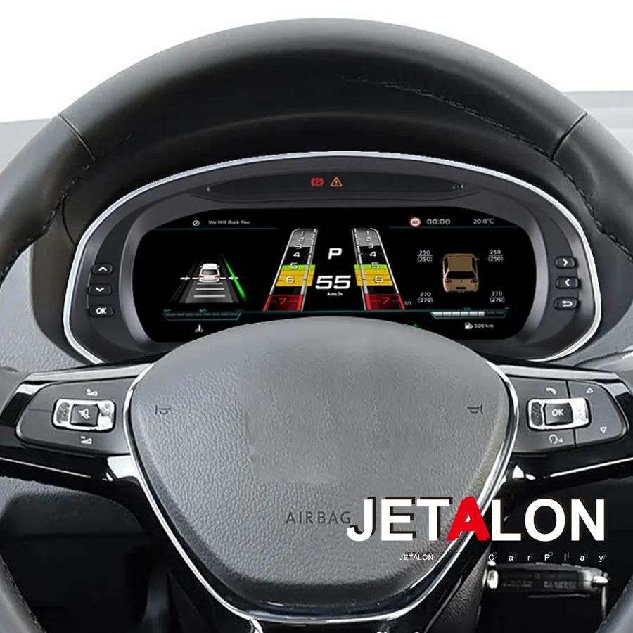 10.25 Inch for Volkswagen Jetta 2013-2019 Virtual Cockpit Digital LCD Instrument Cluster Speedometer Dashboard Screen