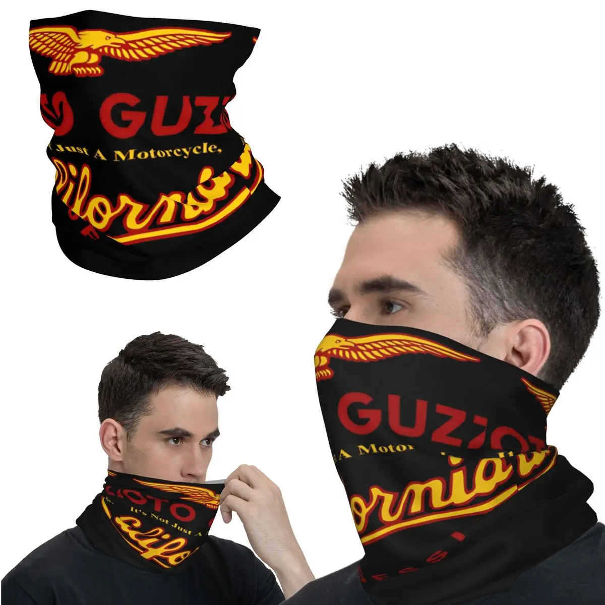 Killer Guzzi Bandana Neck Gaiter Printed Motorcycle Motocross Wrap Scarf Balaclava Hiking Unisex Adult Windproof