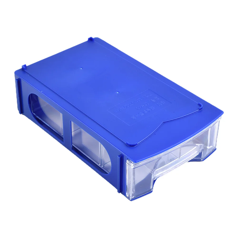 

1PC Blue/transparent Crafts Organizers Storing Hardware Tool Boxes Workshop Equipment Storage Box Parts Box Stackable Thicken