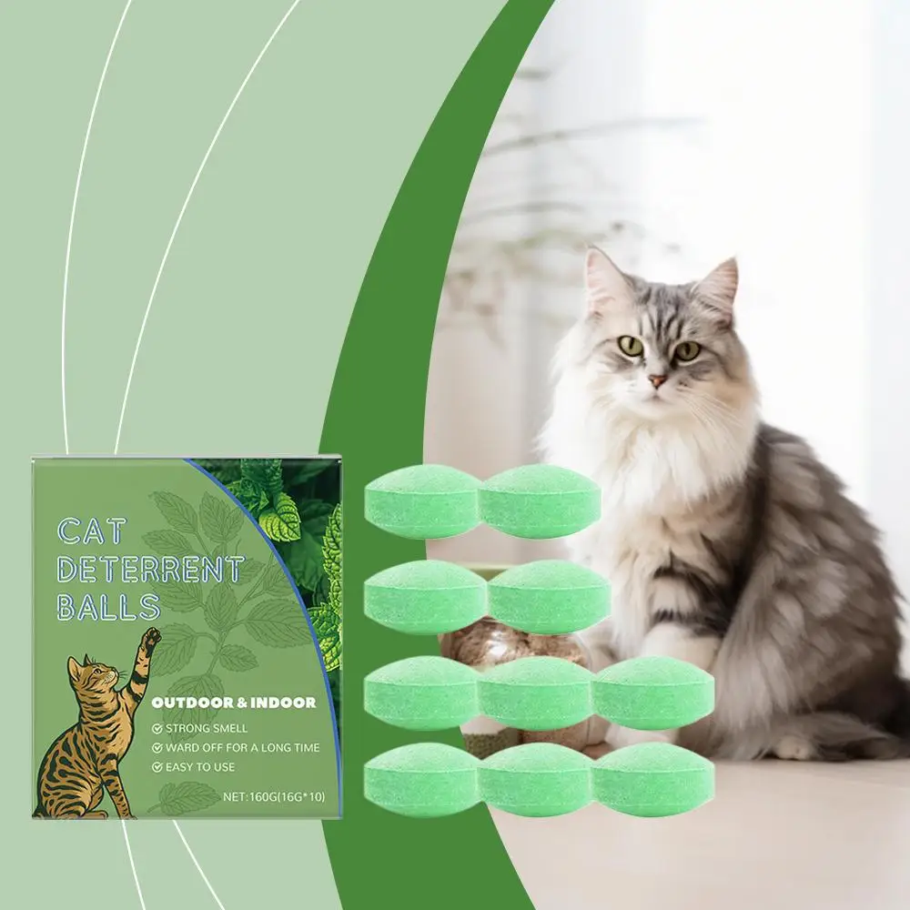 القط رادع في الهواء الطلق داخلي زيت النعناع الطبيعي إبقاء الكرة رادع قبالة ساحة الكلب حديقة القطط القط طارد الحديقة A8S0 #4