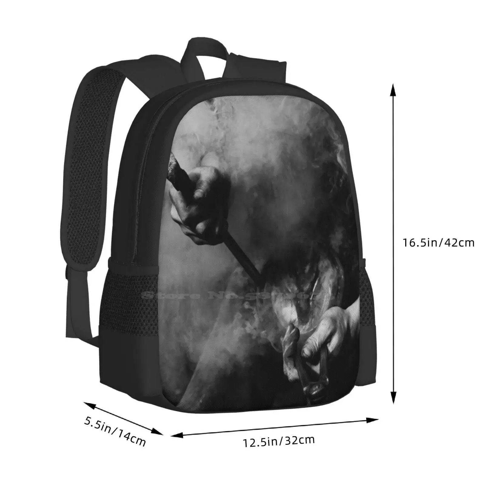 Farrier-Mochila Fashion Pattern Design, Laptop, mochila escolar, cavalo equino, sapatos, fumaça, preto, branco, mãos, Rick, ferrador, viagens