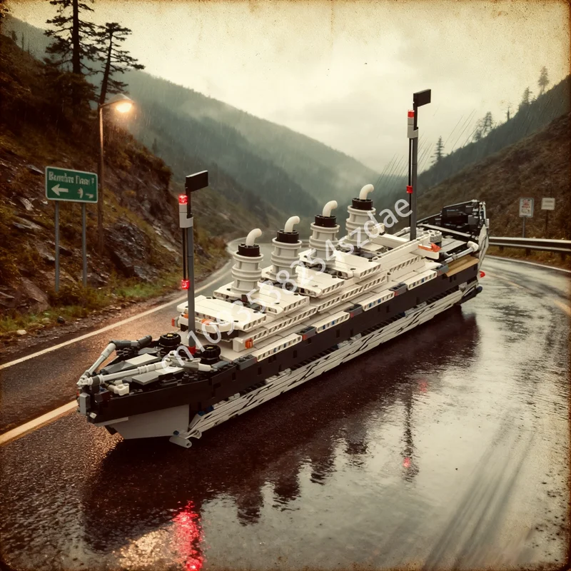 

1705 шт. MOC B МОДЕЛЬ Rms TITANIC Технические строительные игрушечные блоки Строительный рождественский подарок Творческое образование Кирпич на день рождения