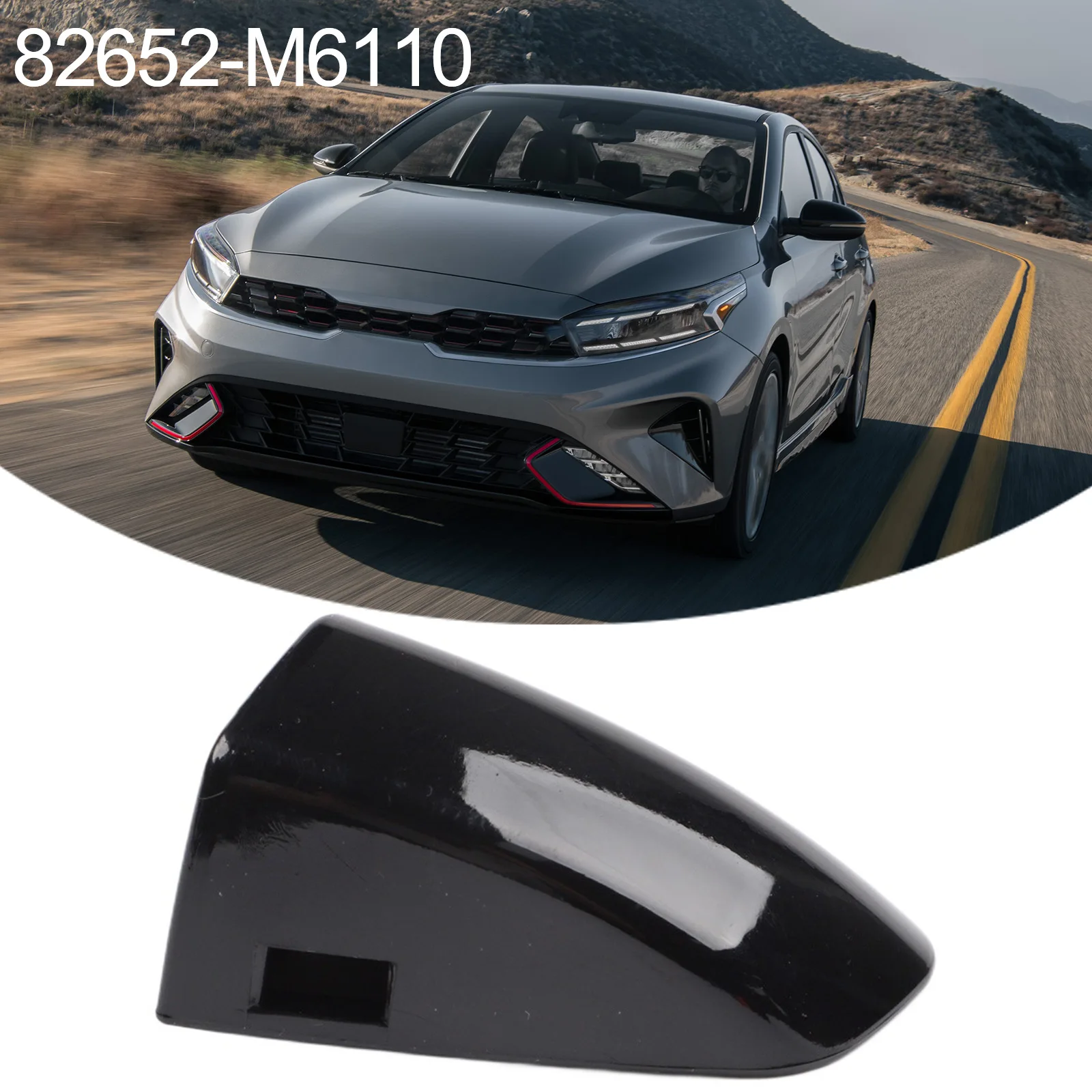 

Black Front Left Door Handle Key Cover 82652-M6110 For Kia Forte For Cerato 2018-2024