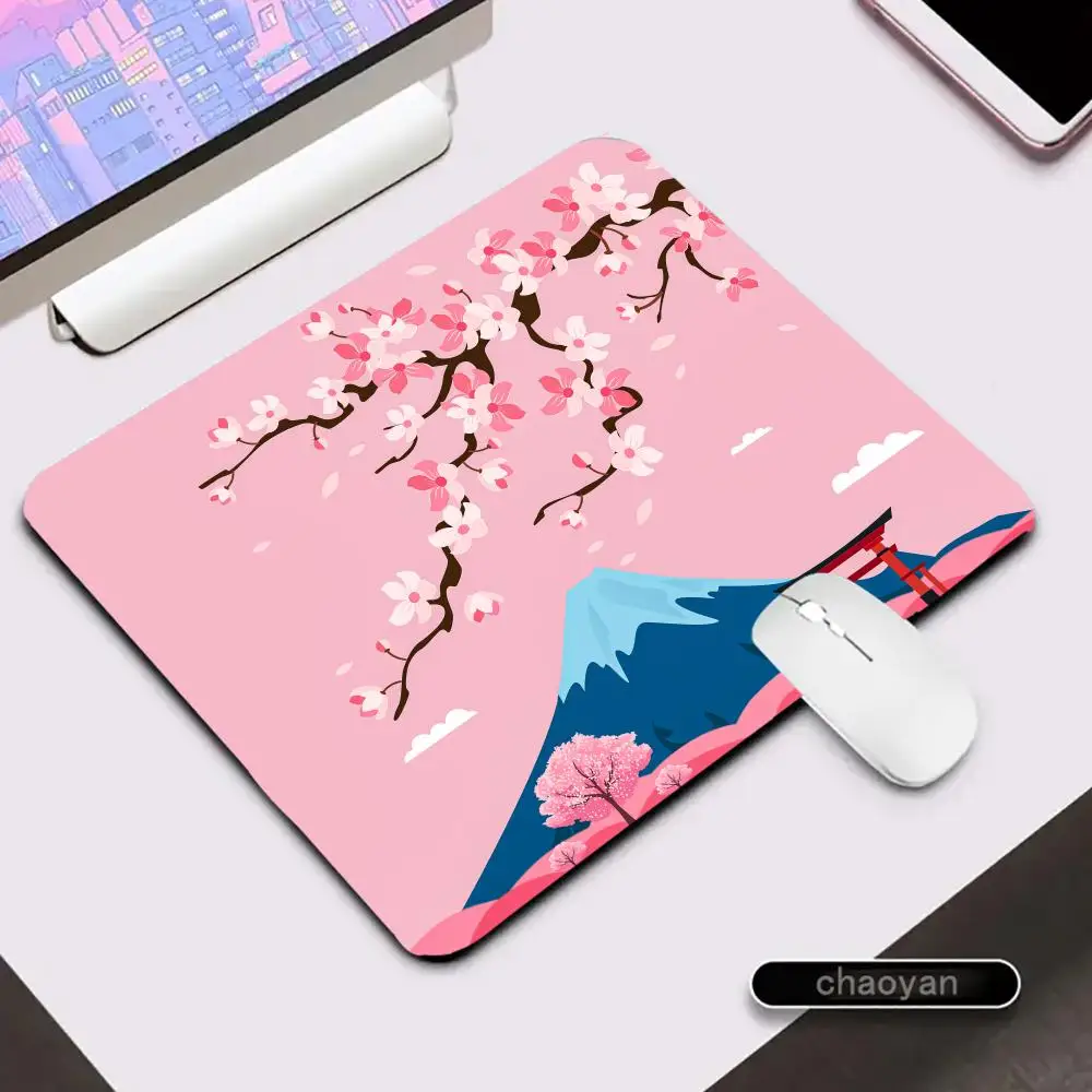 

Pink landscape Mouse Pad Large Computer Office Game Table Mats small Rubber Anti-slip Gaming Keyboard desk Pads rug