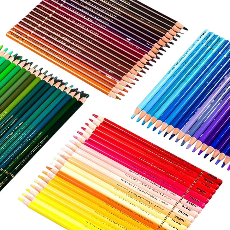 Crayons de couleur à l'huile professionnels 24/36/48/72/100/120, crayons de couleur aquarelle en bois de 3.7mm, crayons de dessin, fournitures scolaires d'art
