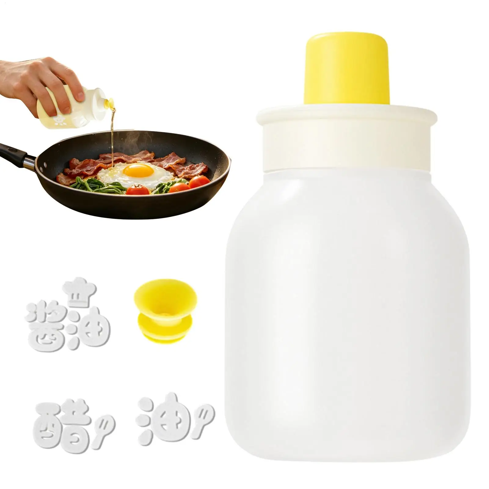 1PCS Kitchen Household Sauce Vinegar Squeeze Bottle Portable Outdoor Barbecue Picnic Feast Bottle Kitchen Accessories Small Tool