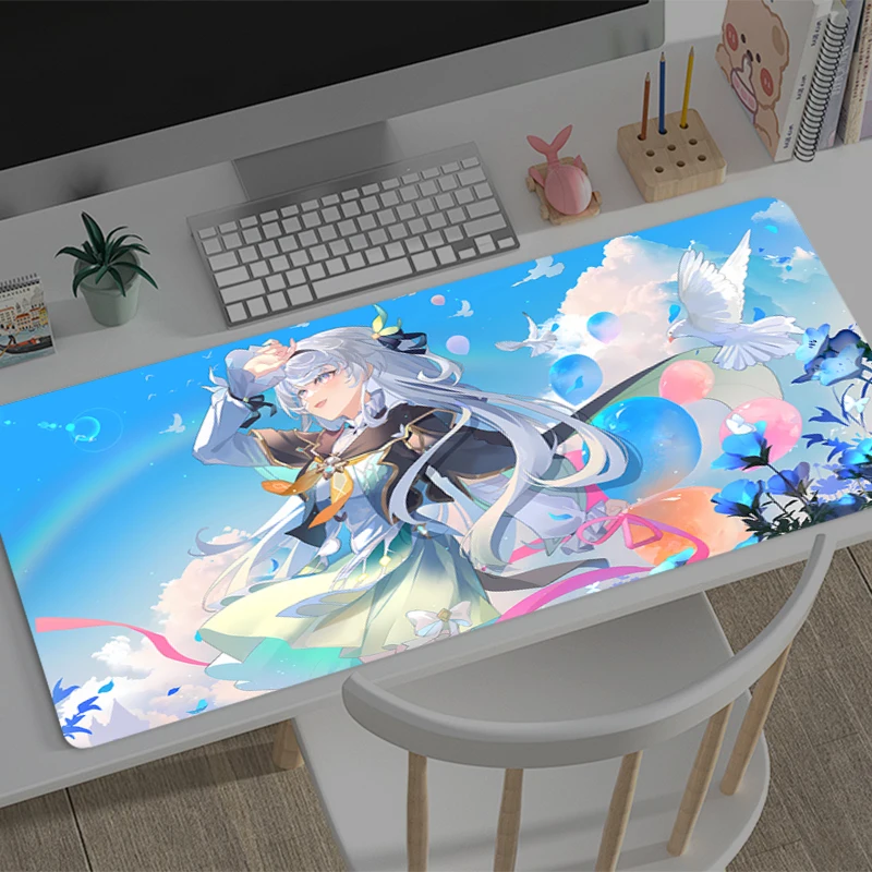 

Gaming Mouse Pad Honkai: Star Rail Firefly Office Carpet Mouse Mats Gamer Desk Accessories Computer Table Pads PC game Mousepad