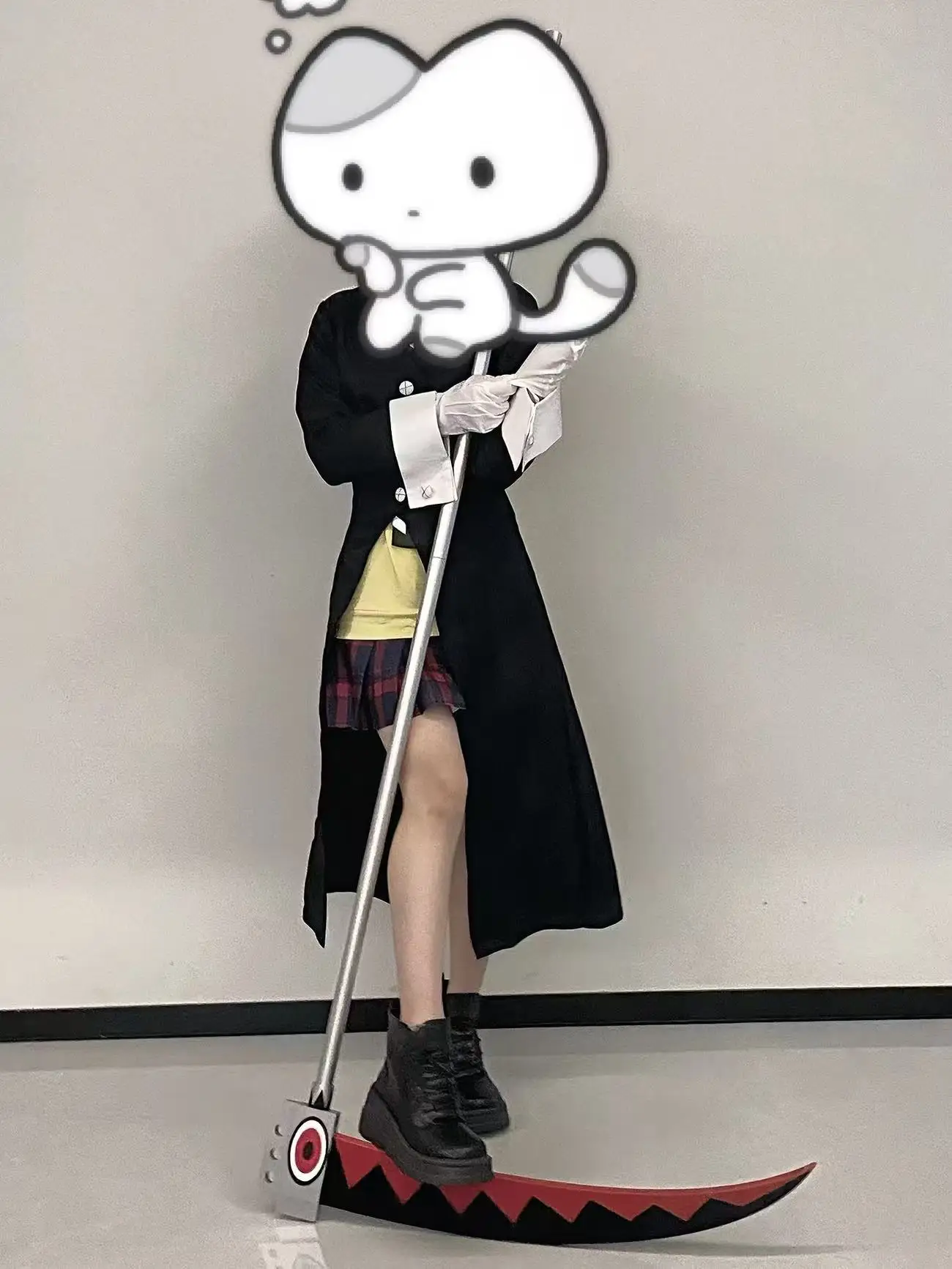 Maka Albarn Cos Sickle Weapons Anime Soul Eater Cosplay Prop Handmade Prop Halloween Christmas Party Costume Accessories 5