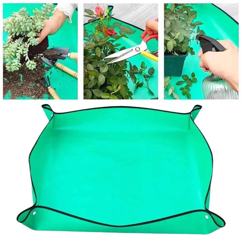 Plant Regeneration Mat Waterproof Transplant Mat Portable Square Foldable And Easy To Clean Succulent Transplant Mat