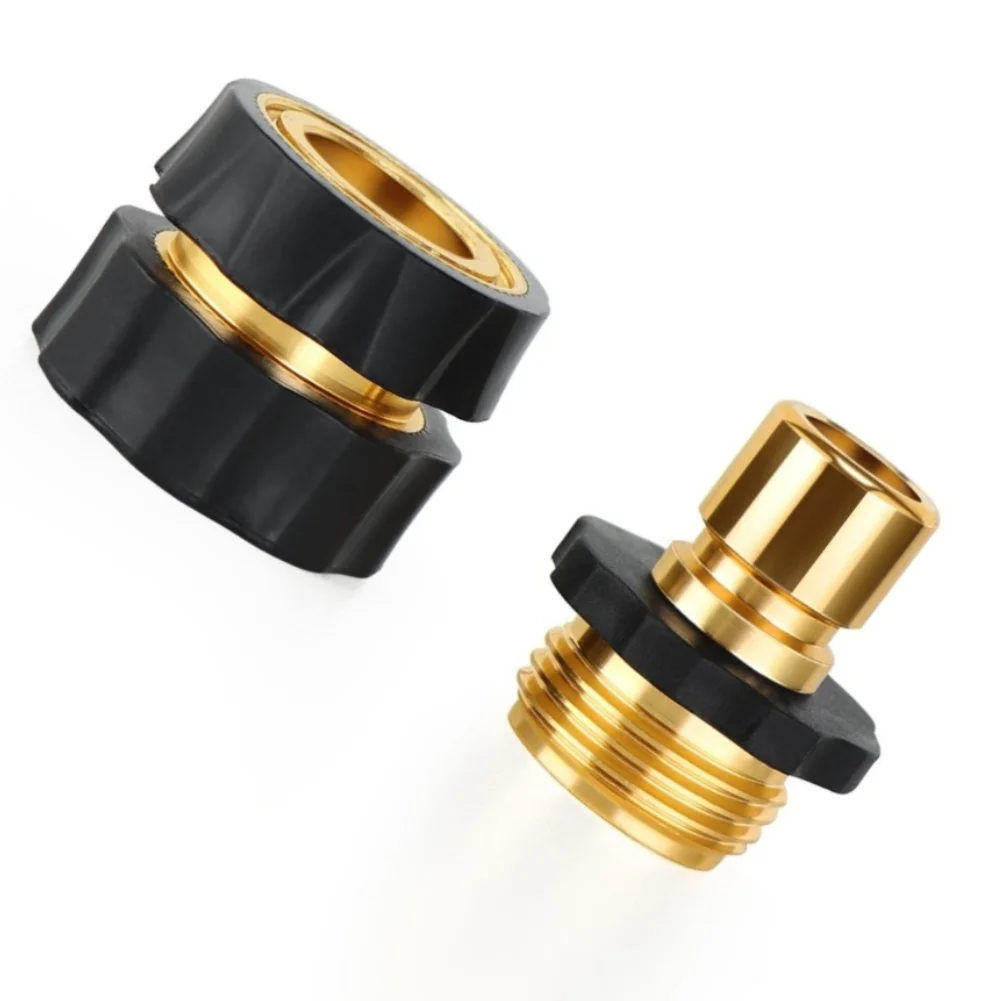 3/4 Inch Quick Connect Fitting Set with Rubberized Grips for Easy Use with Water Pipes and Sprinklers 3/4 Inch