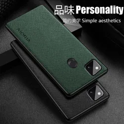Case for Google Pixel 5A 5 4A 5G 4 4 XL funda cross pattern Leather cover Luxury coque for google pixel 5a 5 4a case capa
