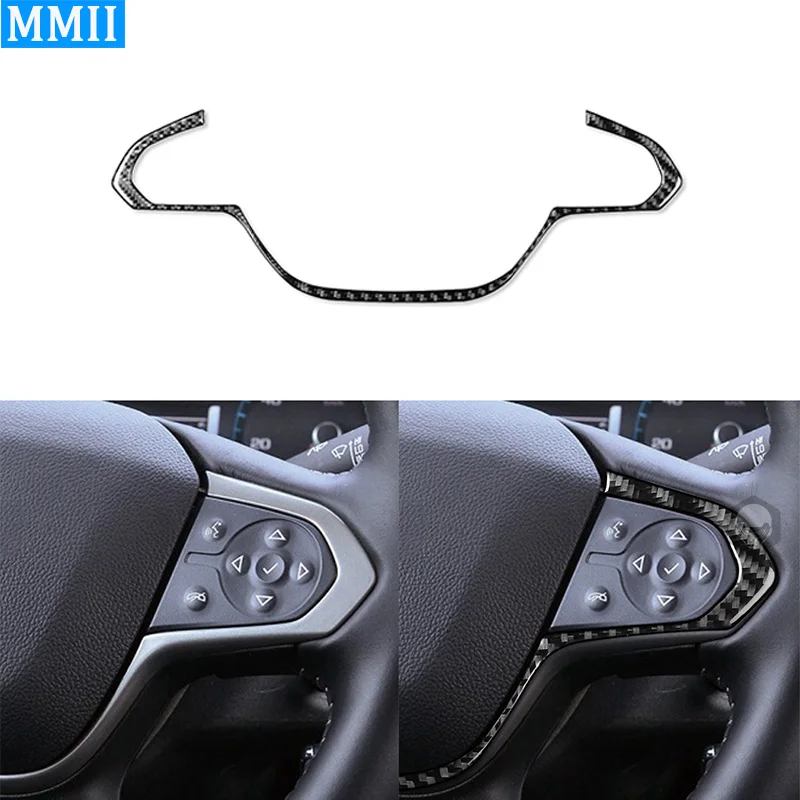 For Chevrolet Cruze Captiva Colorado GMC CANYON 2015-2022 Carbon Fiber Control Button Trim Decoration Steering Wheel Sticker