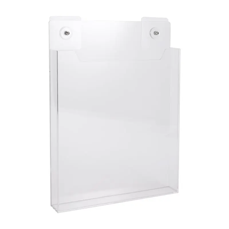 A76I-For Cabinet Door Magnetic Paper Holder Clear Acrylic Organizers For Parchment A4 Paper Storage