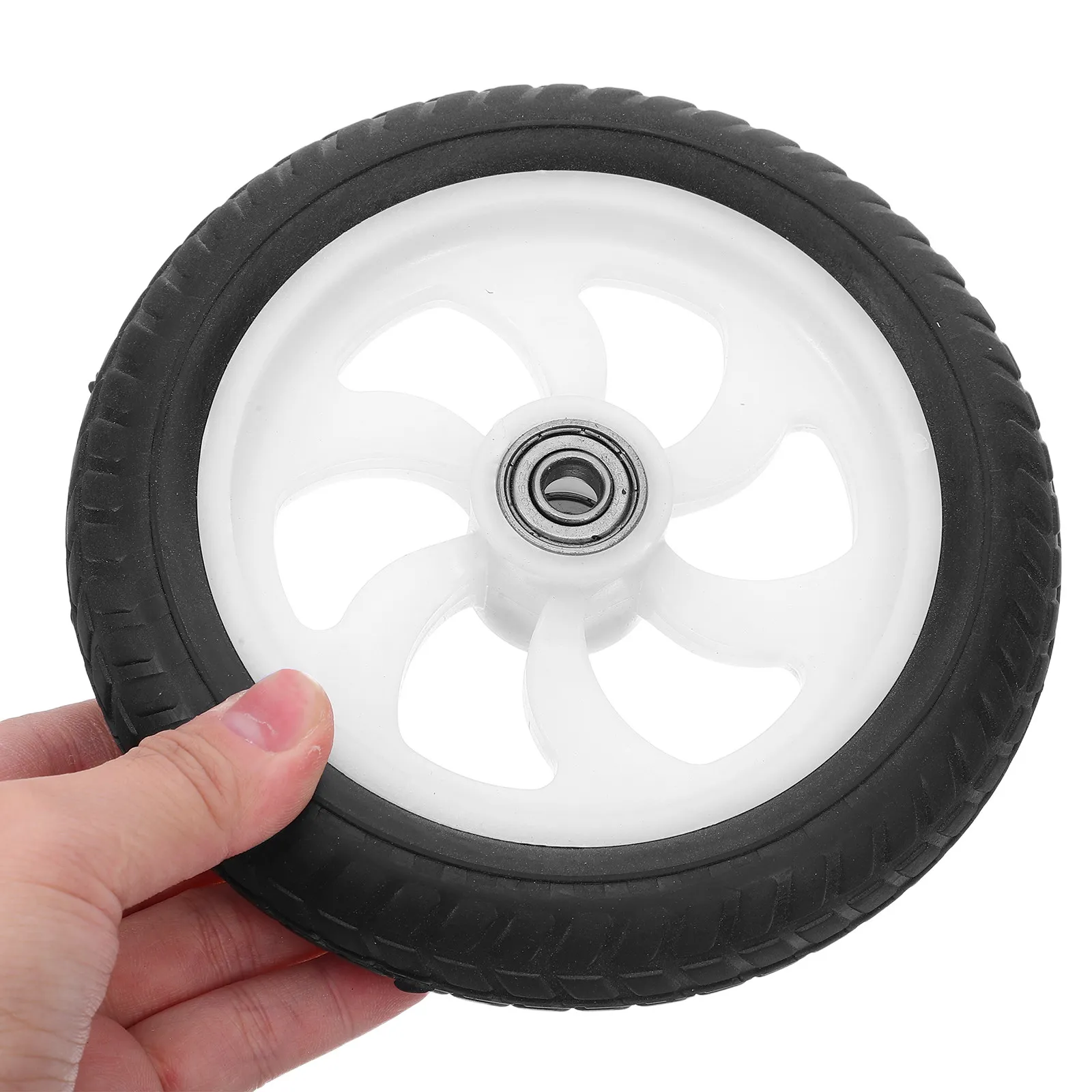 2pcs Shopping Cart Wheels Replacement Rubber Swivel Trolley Wheel For Laundry Basket Utility Cart Heavy Duty Rollers Smooth