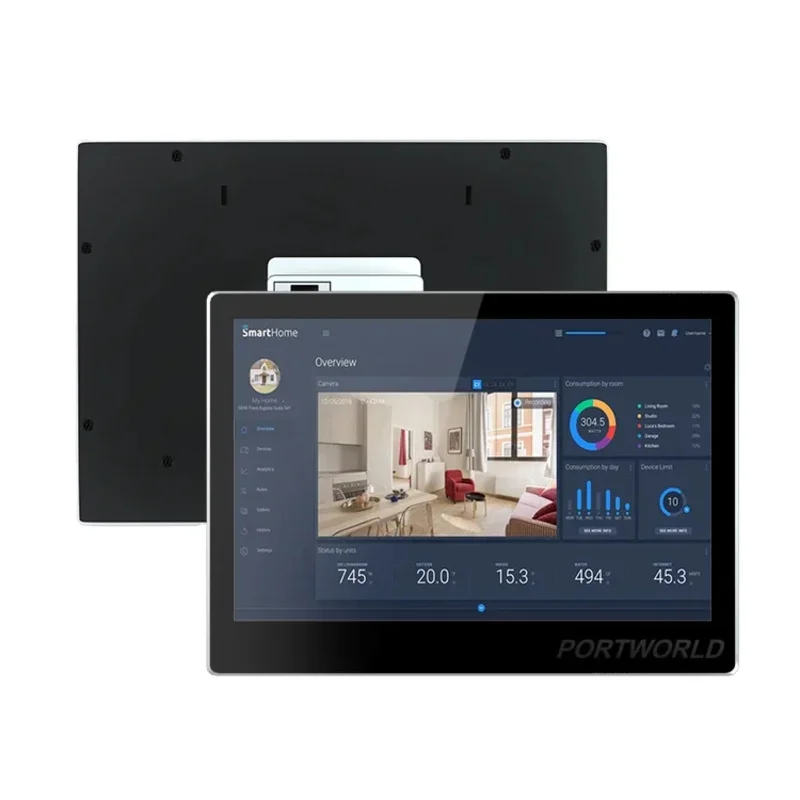 In-Wall Smart Touchscreen 10.1 inch Touch Control Panel Android 11 Home Automation Smart Switch