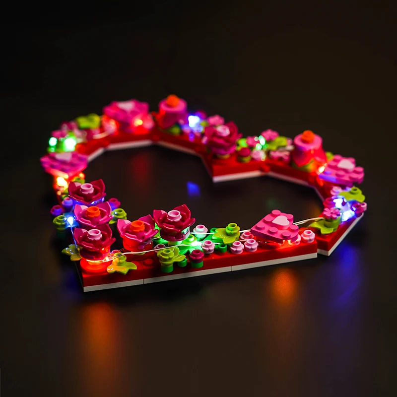 Lazishi LED light 40638 set is suitable for Heart Orange building blocks (only including lighting accessories)