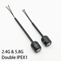 Dual-Band 5.8Ghz/2.4Ghz ipex1/UFL 120mm/150mm LHCP Long-distance Antenna for DJI O3 Air Unit FPV System Racing Drone