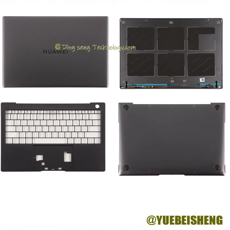 YUEBEISHENG       New/org For Huawei Matebook X Pro MACHD-WFE9 LCD Back Cover /Palmrest Upper cover /Bottom case 2021Year,Gray