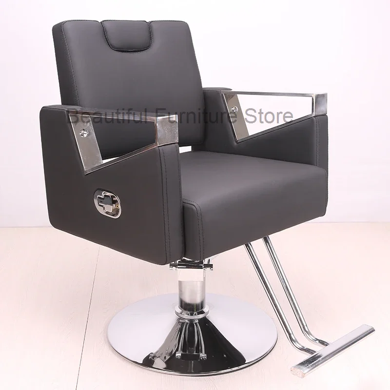 

Stylist Swivel Barber Chairs Aesthetic Footrest Pedicure Hairdressing Chairs Vintage Coiffeur Stuhl Salon Furniture MQ50BC