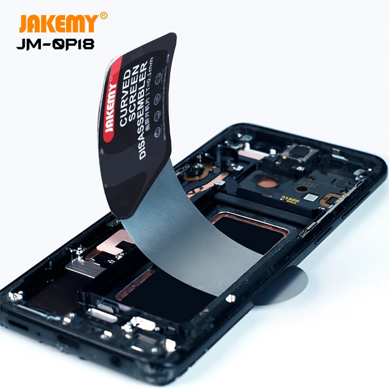 JAKEMY JM-OP18 0.1mm Curved Screen Disassemble Blade for Mobile Phone Maintenance Ultra Thin Flexible LCD Screen Opening Card