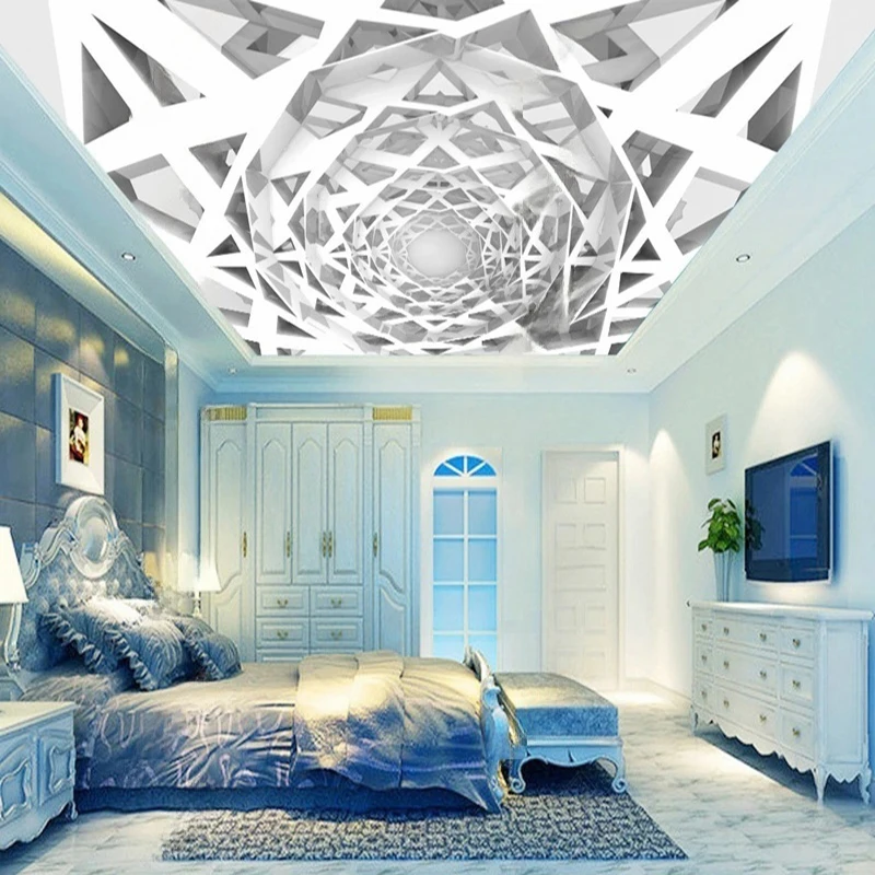 MU8436 Mural Home Decor Mordern Wallpaper 3D Stereoscopic Stone Pattern Abstract Geometric Wall Painting Background