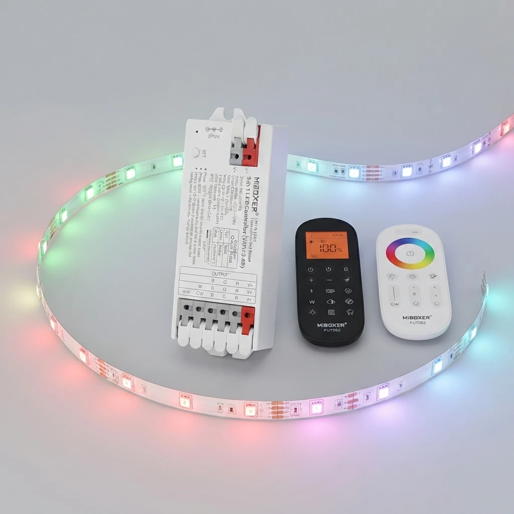Miboxer K6 S2W+ S2 E3-WR 3in1 Smart WIFI+2.4GHzRF Tuya APP Voice Control Dimmer RGB RGBW RGBCCT LED Strip Controller view 5