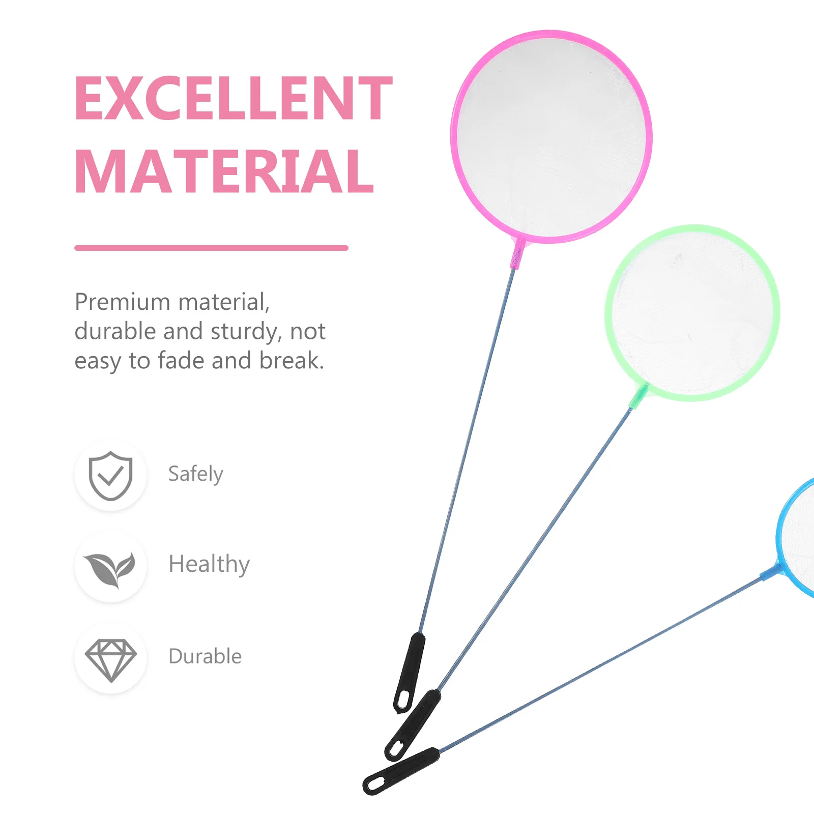 

30Pcs Aquarium Fish Net Compact Lightweight Fishing Net for Tank Shrimp Landing Fine Mesh Water Pressure Resistant Non-Slip Grip