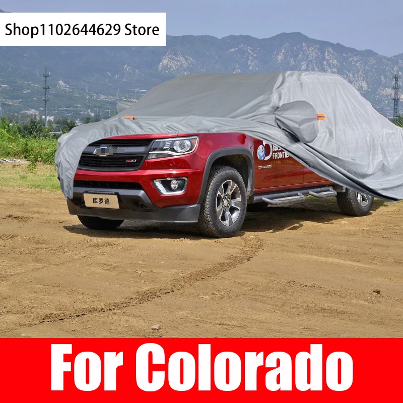 

Exterior Car Cover Outdoor Protection Full Car Covers Snow Cover Sunshade Waterproof for Chevrolet Colorado Accessories