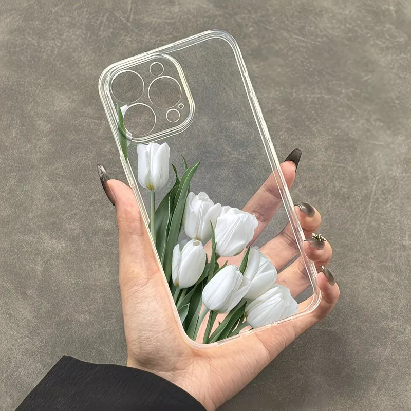 Tulip Printed Phone Case Case For iPhone 13 11 16 15 14 12 17 Pro XS Max Air 7 8 6s Plus XR SE 2022 2020 16e 17e TPU Back Cover - view 5