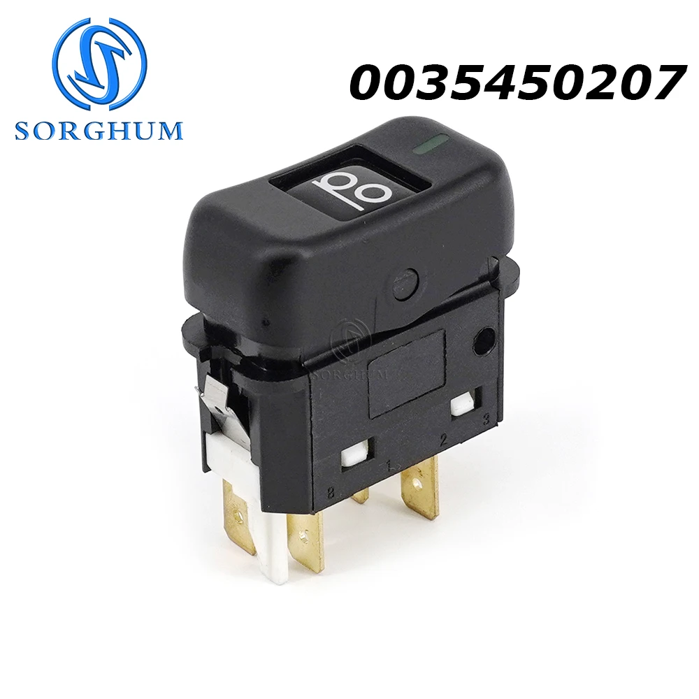 SORGHUM Flip the Switch Button For Mercedes-Benz 0035450207 Lamp Switch Button 5 Pins Car Accessories