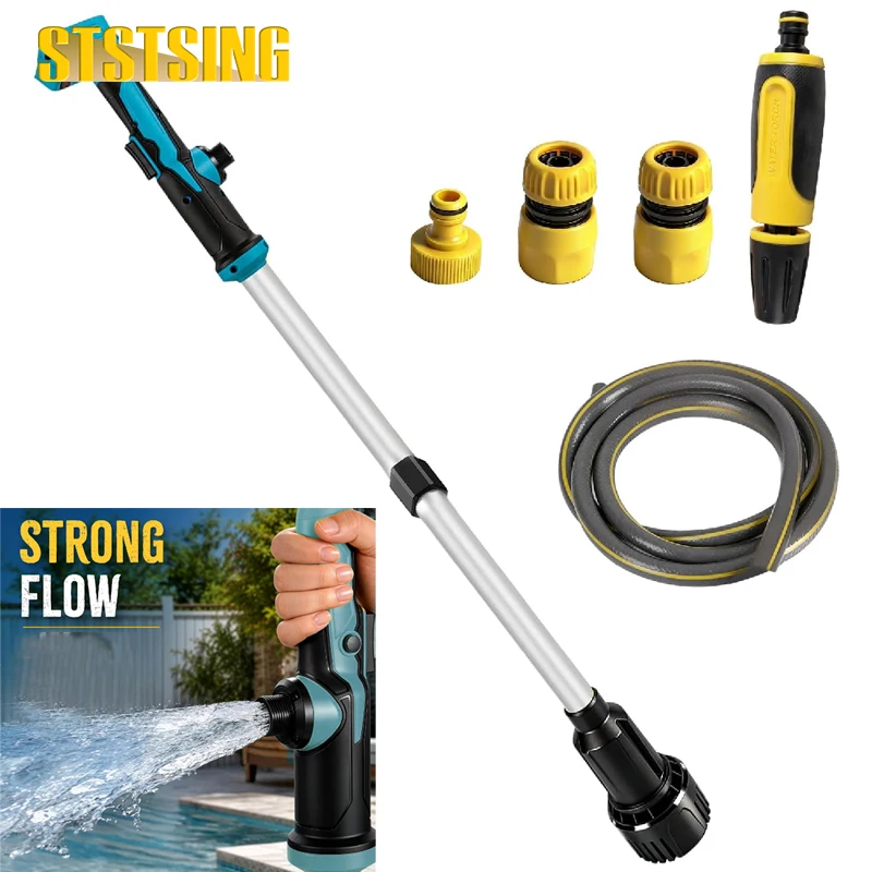 Cordless Stick Water Transfer Pump With 1.5m Hose Compatible with 18V/20V Battery, Portable Submersible Utility Sump Pump