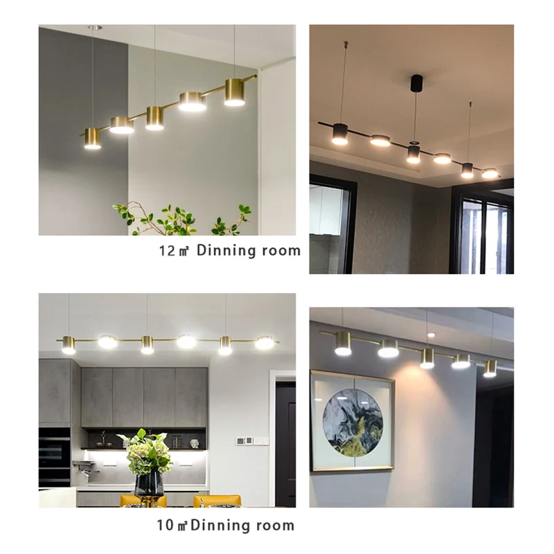 Modern LED Ceiling Chandelier Indoor Lighting Dining Table Chandelier Pendant Hanging Light Living Room Decoration Kitchen Lamp