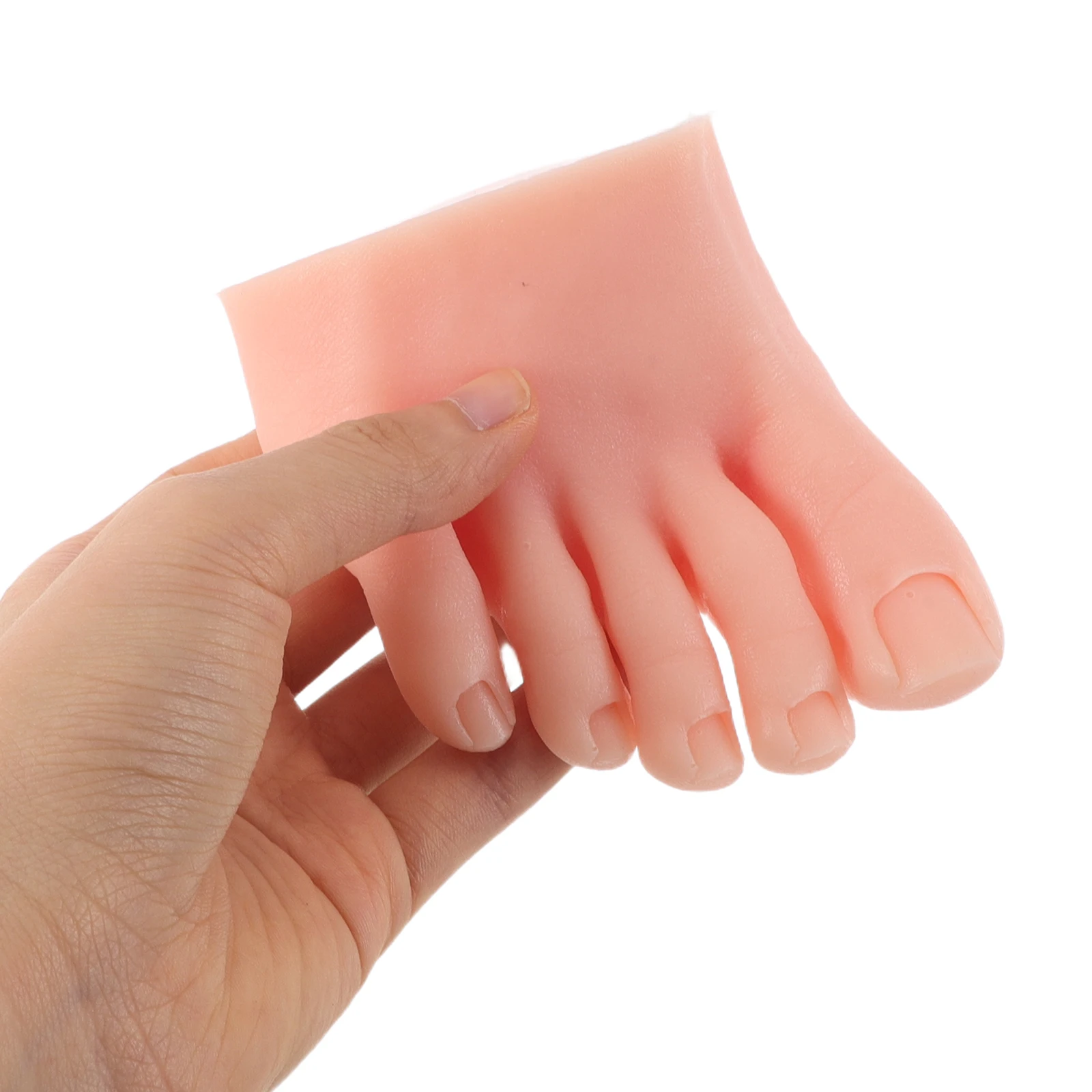 

Manicure Practice Foot Mold Nail Display Art Supplies Piece Training Silica Gel Mannequin for Nails Female Silicone Model Fake