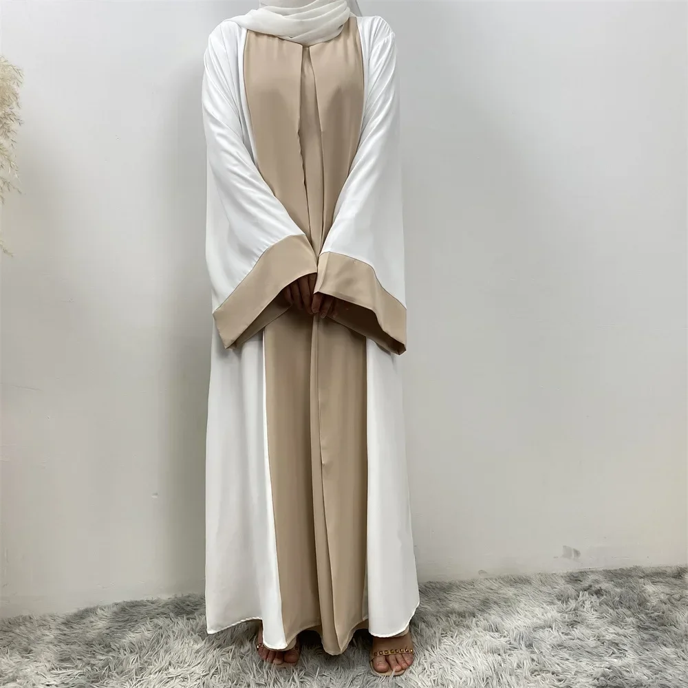 Mode Patchwork Robe musulmane femmes Eid Ramadan vêtements islamiques dubaï turquie Abaya Robe arabe Femme musulmane caftan Jalabiya