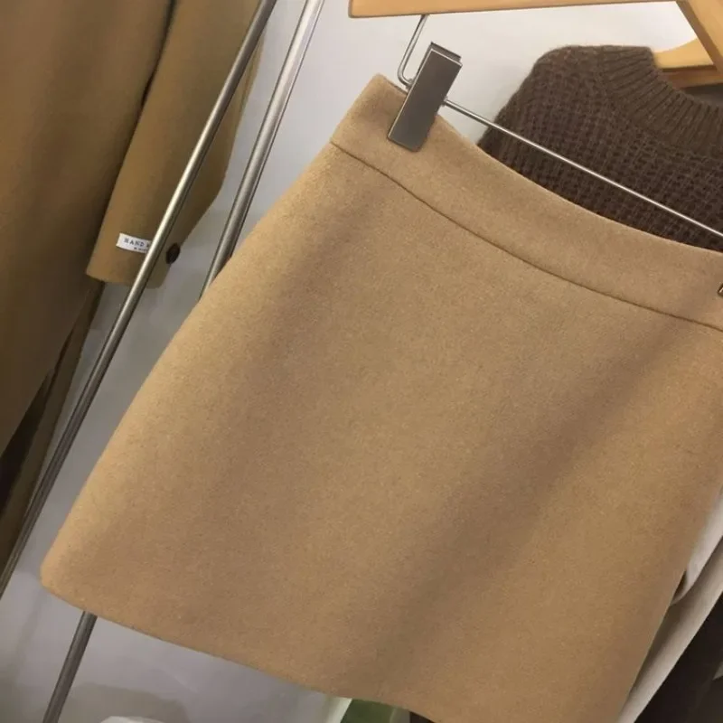 Skirts Women Simple 5XL Korean Fashion High Waist Ladies All-match Elegant Streetwear Button Y2k Skirt A-line Harajuku Chic Ins