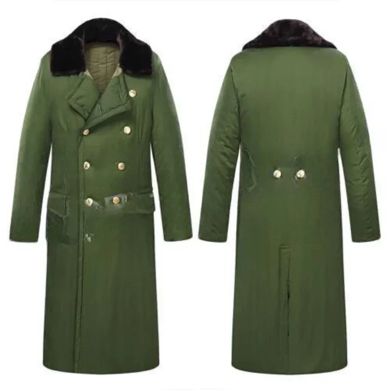 Winter Military Coat, Thick and Warm, Windproof and Cold Resistant Clothing, Men's Long Relief Clothing