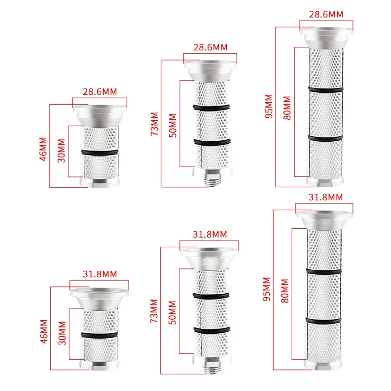 MUQZI Bike Fork Extender Plug 28.6mm 31.8mm Carbon Fiber Aluminium Alloy Fork Steerer Adapter For MTB Road BMX Bicycle Expander
