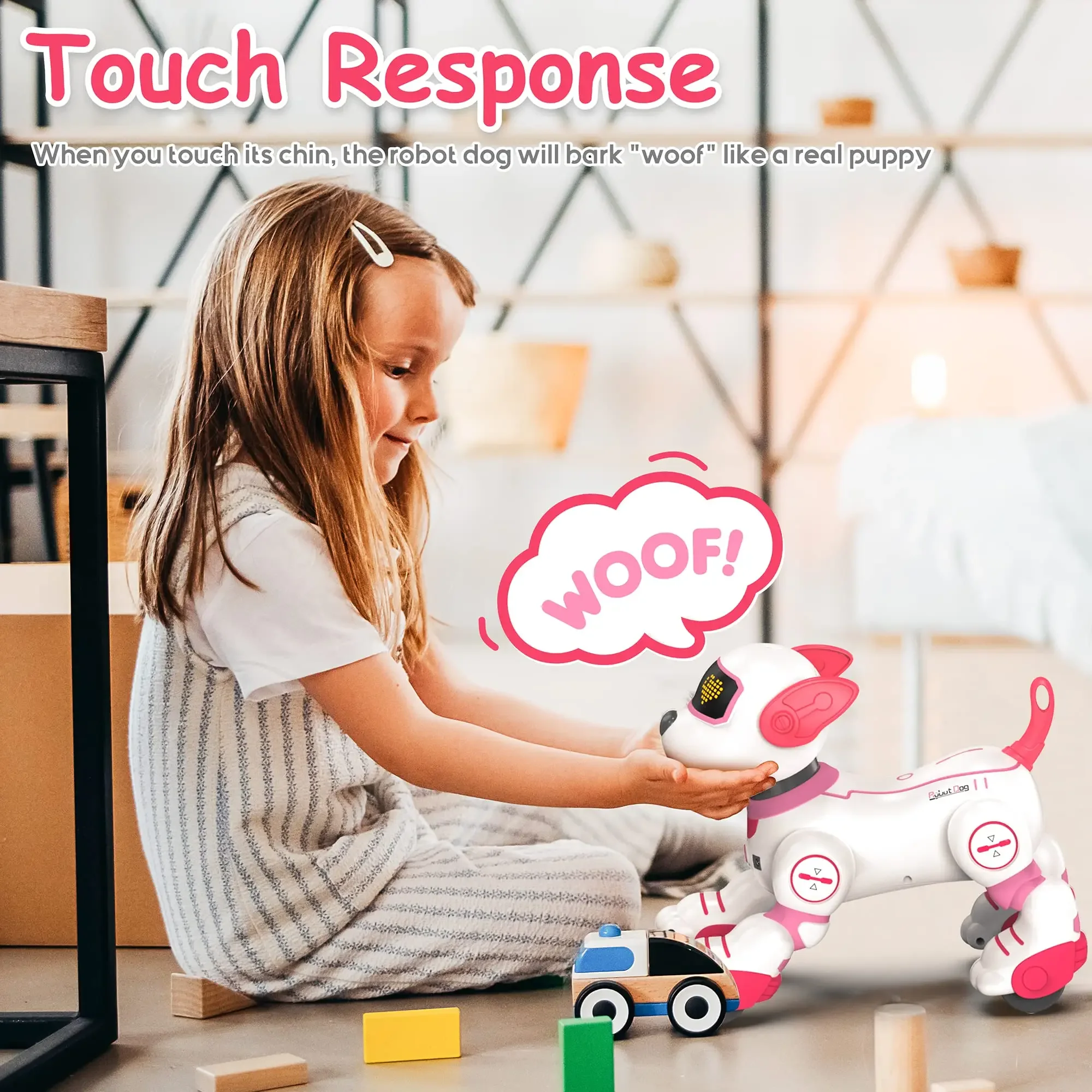 Intelligente Fernbedienung Roboter Hund Elektronische Stunt Sprachbefehl Programmierbare Touch-sense Musik Song Kinderspielzeug für Jungen