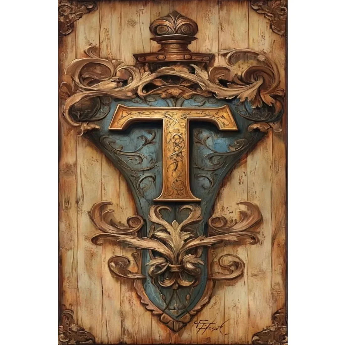 CIFBUY 1pc Embossed Metal Tin Sign 20x30cm, Premium 3D Raised Relief Decorative Wall Art, Rustic Vintage Look for Home Garage