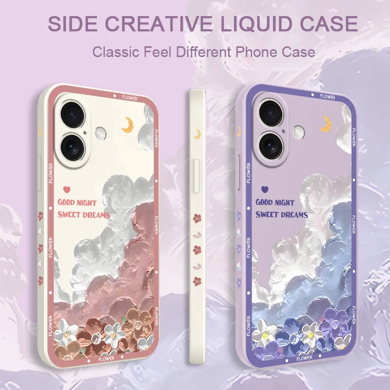 

Healing Flowers Phone Case For iPhone 16 16e 15 14 13 12 11 X XR XS Plus Pro Max Mini Silicone Cover