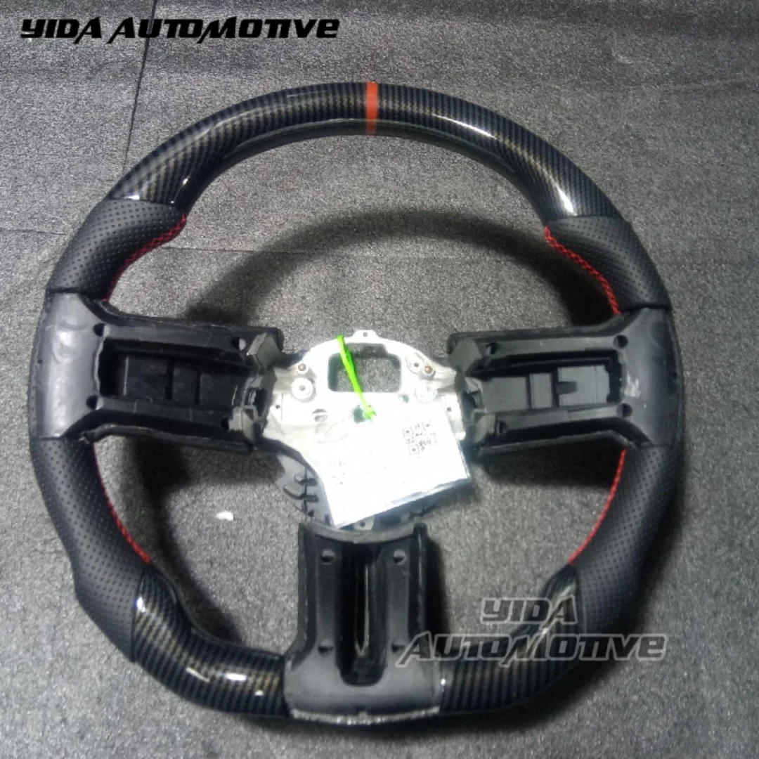 

Custom Car Steering Wheel for Ford Mustang gt 2012 2013 2014 Wood Grain Water Print Steering Wheel