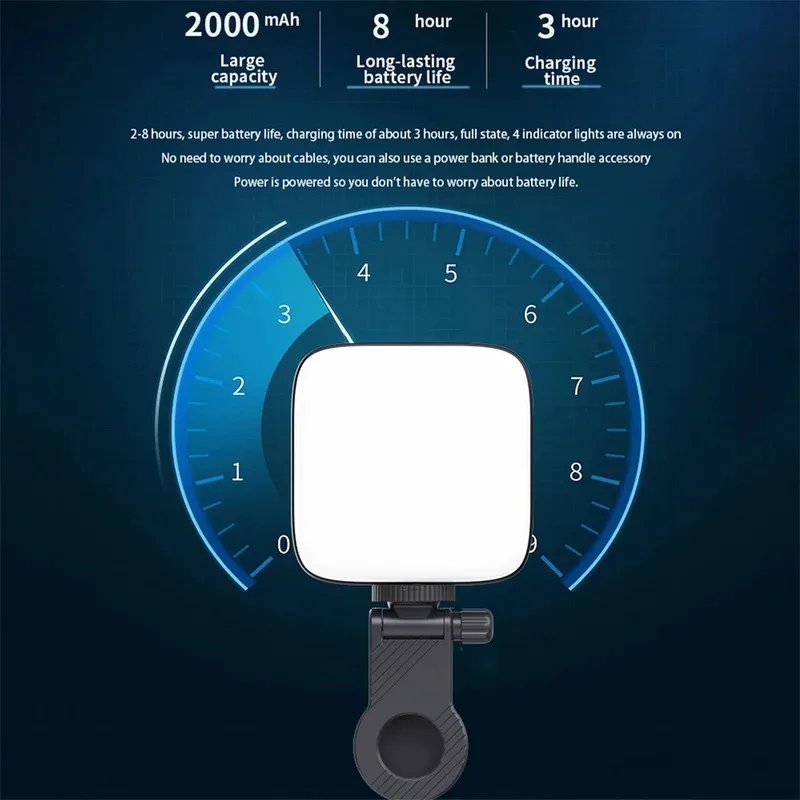 ANLAIKE светодиодный заполняющий светильник, двухцветное освещение, холодный башмак для камеры, видеокамеры, видеоблога, съемный задний зажим для мобильного телефона, фотографии Lig