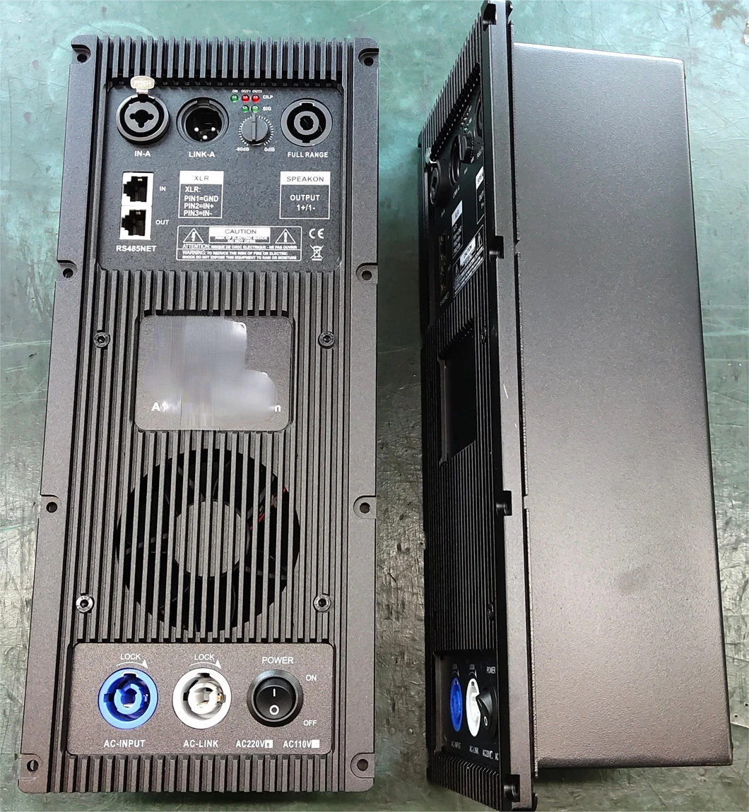 Active line array speaker system amplifier module 300 + 800W 6000W and 1000W for optional DSP inside 90 - 260V is available