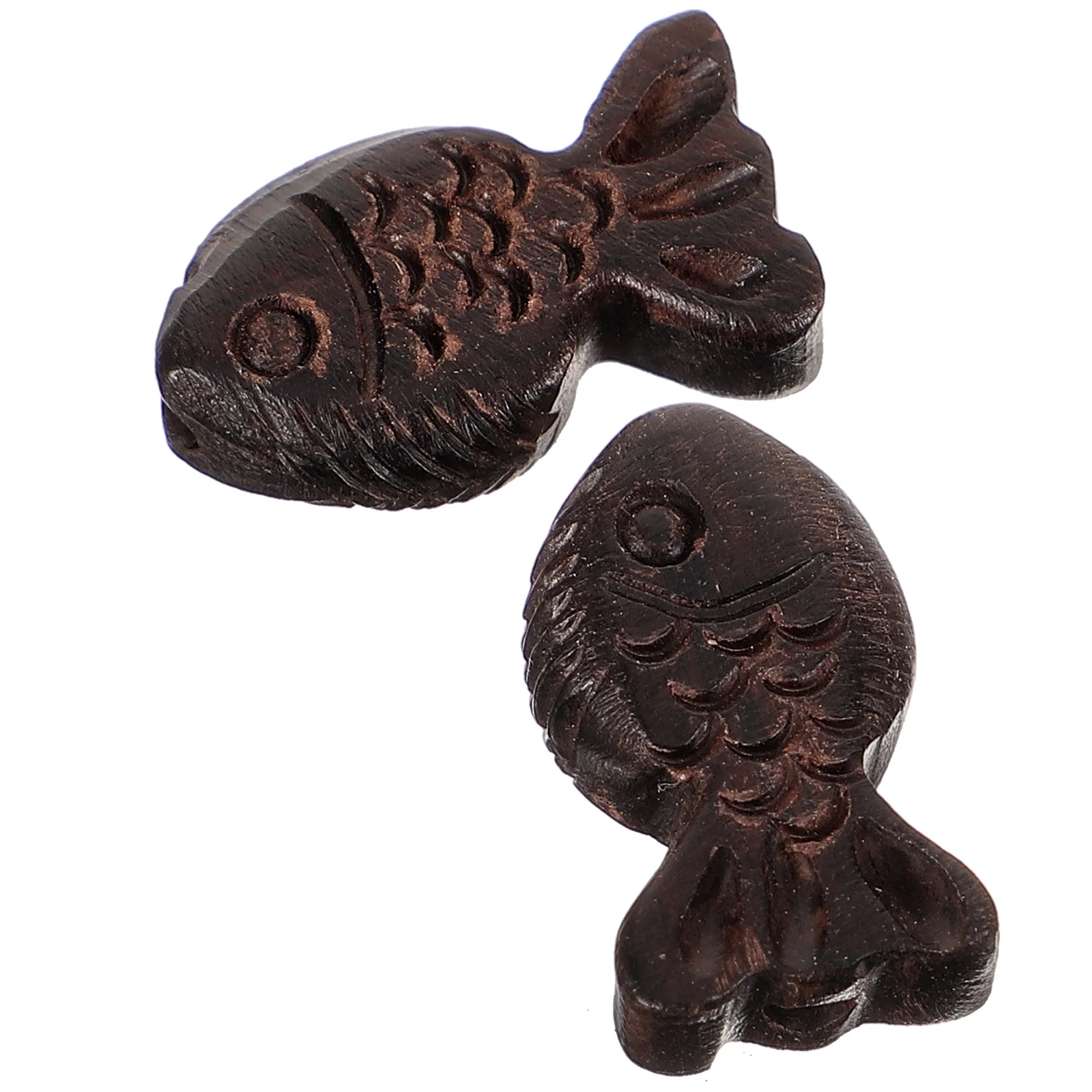 

2Pcs Wood Fish Charm Pendants Retro Wooden Fish Ornament DIY Keyring Hanging Decor Wooden Craft Pendant Accessories