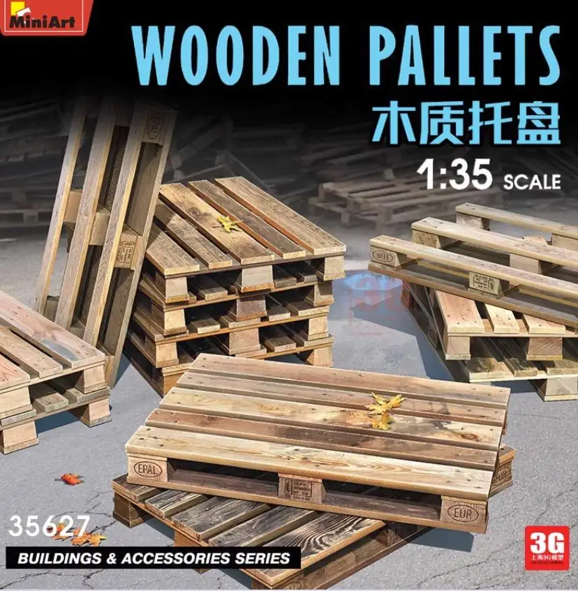 MiniArt 35627 1/35 Scale WOODEN PALLETS