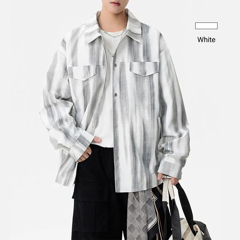 

Новое зимнее пальто, мужская куртка, модная свободная повседневная куртка в гонконгском стиле, прочная куртка с воротником рубашки, мужская одежда большого размера